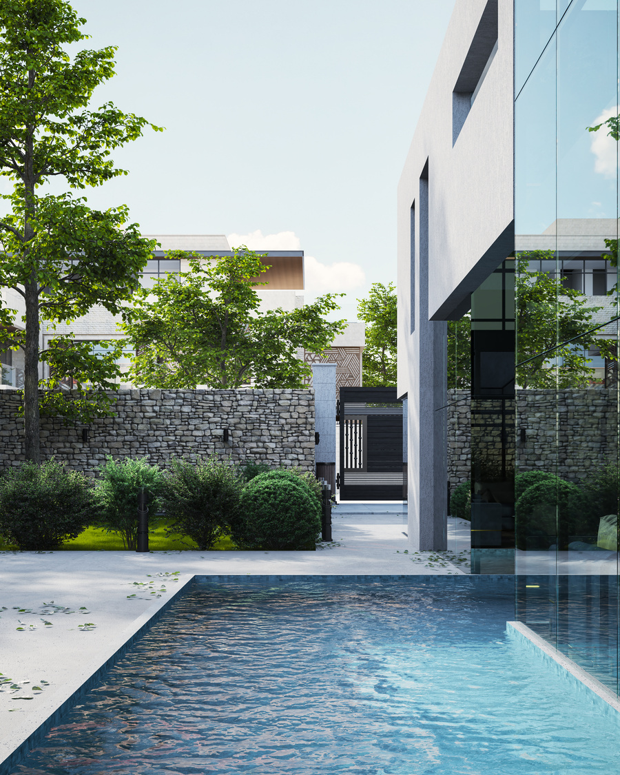 CGI : BLACK & WHITE VILLA